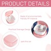 Denture Box,Portable False Teeth Container,Denture Case with Strainer for Soaking/Cleaning,Denture