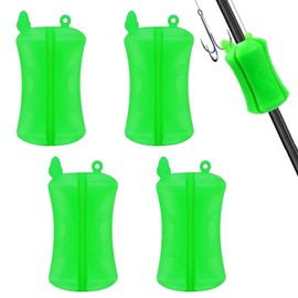 Set of 4 Fishing Rod Fixing Ball Lock Ball Fish Pole Protector Rod Protection Rod Belt Fishing Tackle Fishing Rod Fishing Tackle Fishing Rod Wrap Equipment (Green)