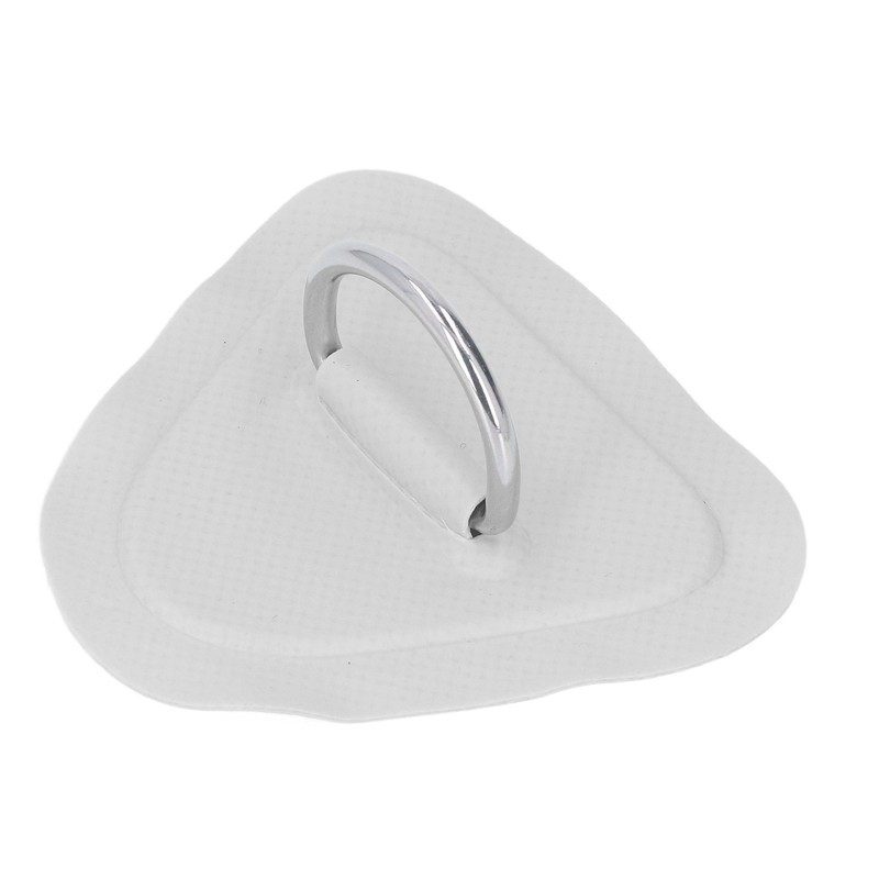 6Pcs PVC D Ring Patch Elastic Rope Set Stainless Steel