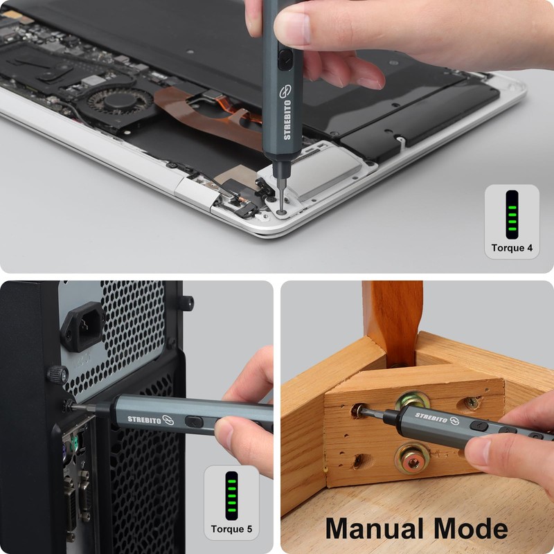 STREBITO Mini Electric Screwdriver Set, 70 in 1 Small Electric