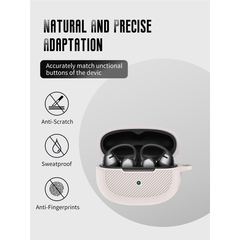 Case for SHOKZ OpenDots ONE Earbuds, Soft Silicone Shockproof Protective