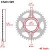 Kawasaki Red Drive Chain And Sprocket Kit for Kawasaki ZZR600