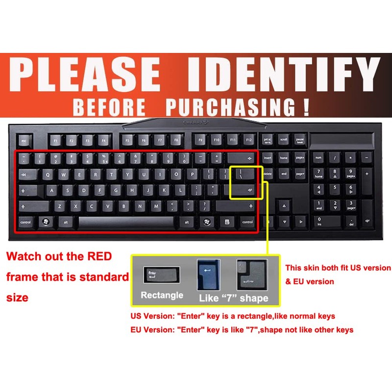 Clear Desktop Computer Keyboard Cover Skin for PC 104/107 Keys