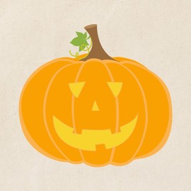 CafePress Smiling Jack O Lantern Tote Bag Reusable Natural Beige Canvas Shopping Bag