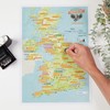Scratch Off UK Mountain Bike Trails Map Poster - Mountain