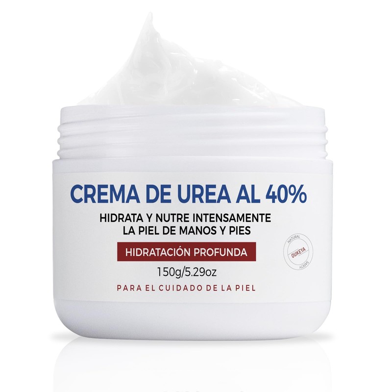 OUKEYA Crema de Urea 40% con Glicerina y Vitamina E