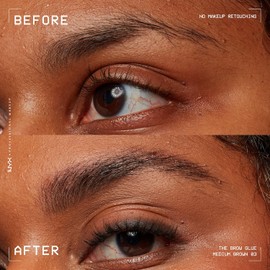 NYX Professional Makeup Eyebrow Gel for a Lifting Effect, Professional Brow Glue, Instant Styler, for Eyebrows Like Laminated, Medium Brown