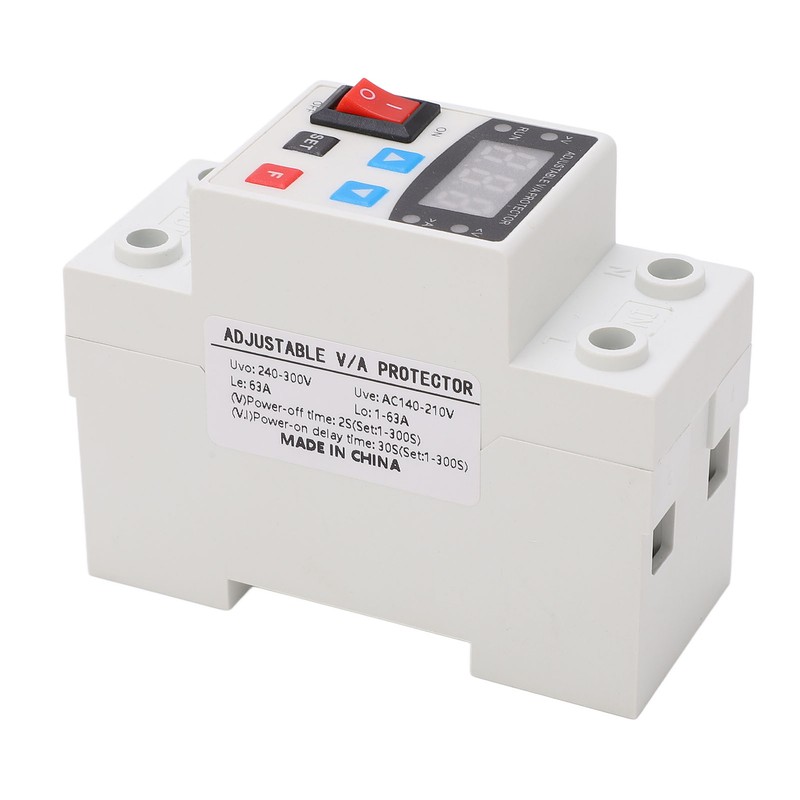 Over Under Voltage Protector Adjustable Digital Display Voltage Current Protective