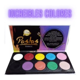 Bellet Set Premium Pintura Corporal Pintacaritas Bellet 10 Tonos