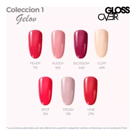 Gloss Over Gama Gelov De Gloss Over Para Uñas 7 Tonos 15g