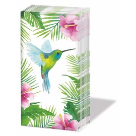 Paperproducts Design 51657 Sniffs, Paper Tissues 4.25" x 2.25", Tropical Hummingbird