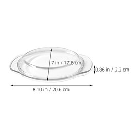 HEMOTON Microwave Oven Glass Lid Microwave Splatter Cover Sticker Tint Microwave Plate Cover Food Cover Lids Skillet Lid Microwave Dish Splatter Guard for Microwave Oven