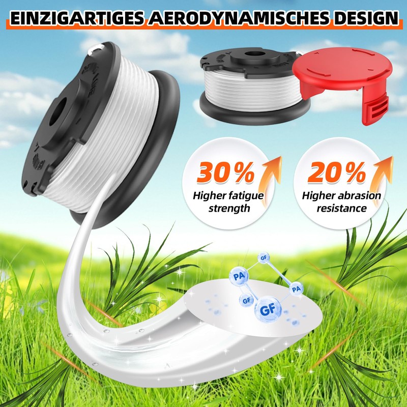 MUFUSHAN Grass trimmer replacement spool, for Einhell cordless grass trimmer