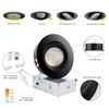 KnLnny Ware Black Gimbal recessed Lights 4 Inch 6 Pack,