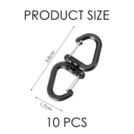 GDFHBD 10 Pieces Of Rotary Hook, Multi-Function Hook, Item Hanging Tool, Backpack Hook, Camping Accessories.