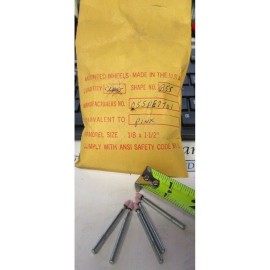 modern abrasives Aluminum Oxide Mounted Point 1/8" Head Diam x 1/4" Thickness, B55, Pointed End 5