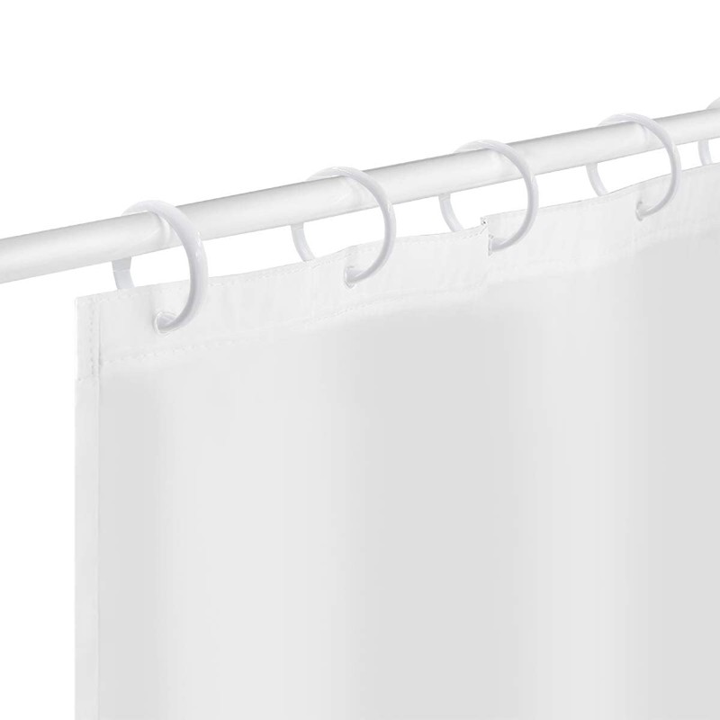 Top-Spring 12 Packs Shower Curtain Rings Plastic Curtain O Rings