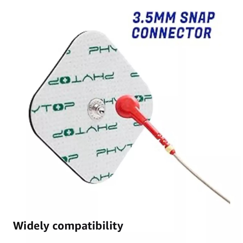 Fitop Electrodos Compatibles Compex/ Súper Gel/ 4 Piezas