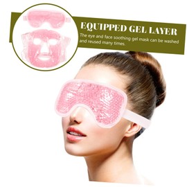 OHPHCALL Reversible Cold Heat Therapy Mask Facial Eye Mask for Relaxation Gel Pack Included