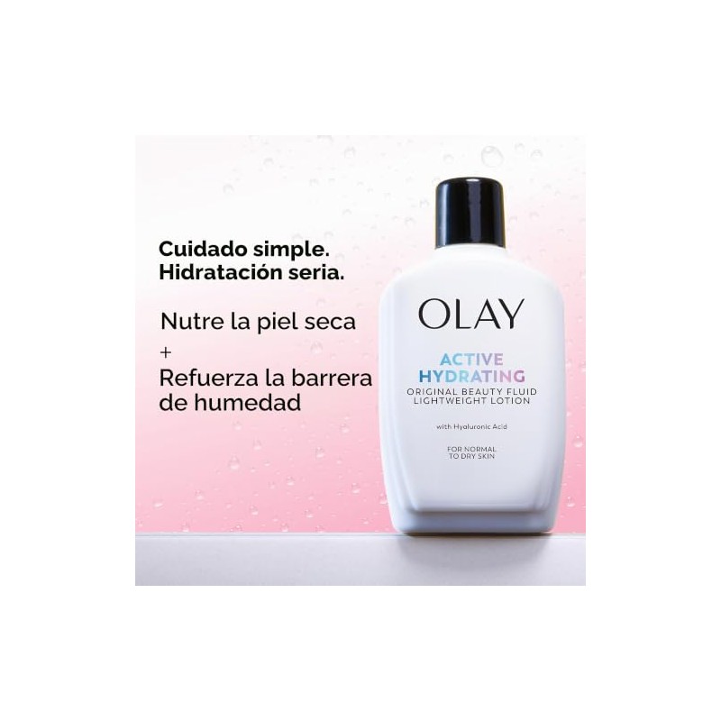 Olay Active Hydrating Beauty Fluid Lotion, 4.0 fl oz (Pack
