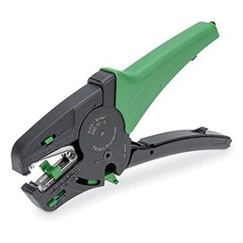 Wago | Pinza Pelacables Quickstrip Vario, Cortador De Alambre Integrado, Calibres 32–6 Awg, Color Negro/Plata/Verde