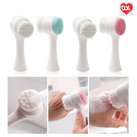 Deep Cleansing Dual Pore Exfoliating Face Brush Peeling Blue 3ea