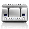 Megachef 4 Slice Toaster in Stainless Steel Silver