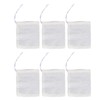 100Pcs Drawstring Cotton Bags 8cmx10cm Reusable Filter Tea Residue Environmentally