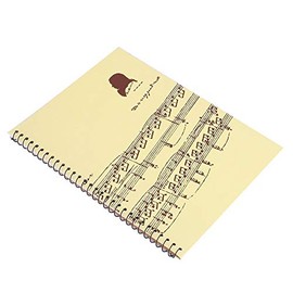 Alomejor Papel manuscrito Cuaderno de partituras en Blanco Cuaderno de músicos con 50 páginas para copiar y Escribir partituras