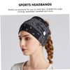 FOMIYES 4pcs Hair Scarf Headbands with Buttons for Mask Comfortable
