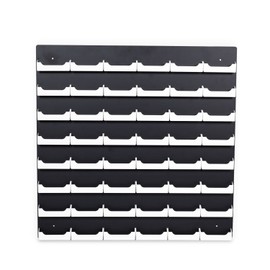 Source One 48-Pocket Wall Mount Business Card Holder (Black & White)