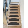Kettelservice-Metzker Imago Stair Mat, Semi-Circular with Fleece Backing, Non-Slip Thanks