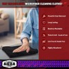 AIDEA Microfiber Cleaning Cloth Black 50PK, Microfiber Towels for Cars,