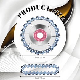 8 Pcs 8 Pcs 5/8 Inch Chain Disc Saw Blades for Angle Grinders 22 Teeth Saw Blade with Replacement Chains for Chain Disc Grinding Replacement Wheel