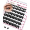 EMEDA Natural Lash Clusters C Curl Wispy Eyelash Cluster Mix