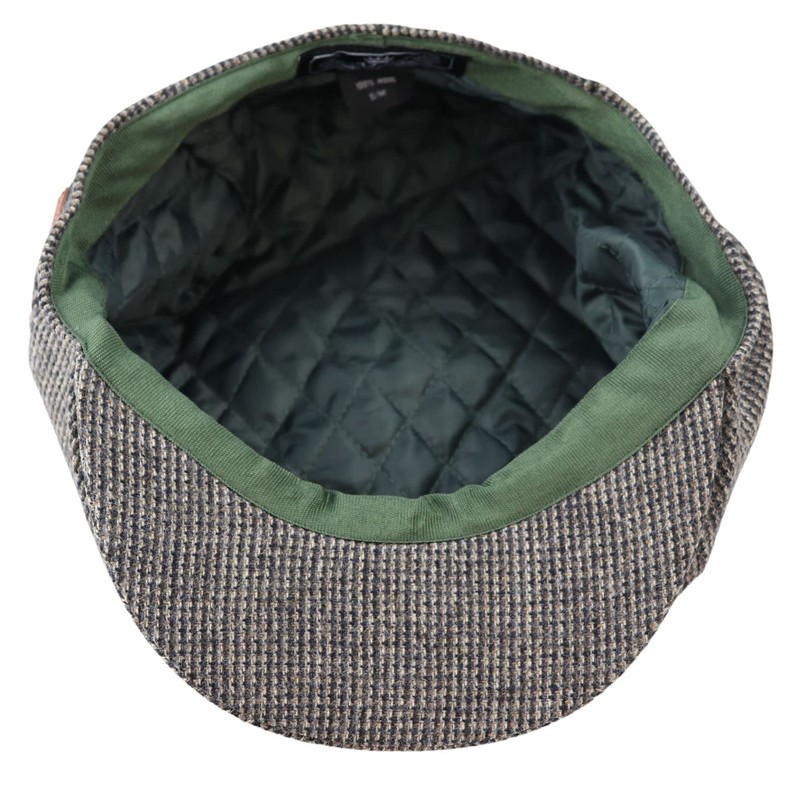 TruClothing.com Men's 8 Panel Razor Baker Boy Hat Wool Tweed