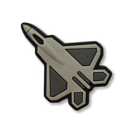 Super Cute Fighter Jet Plane Croc Charm - War - Military - Air Force
