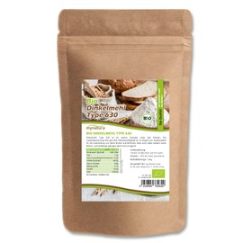 Mynatura Organic Spelt Flour Type 630 I Flour I From Spelt I Baking Bread I Flour Alternative I Organic Flour I Pure Vegetable I in a Bag (1000 g)