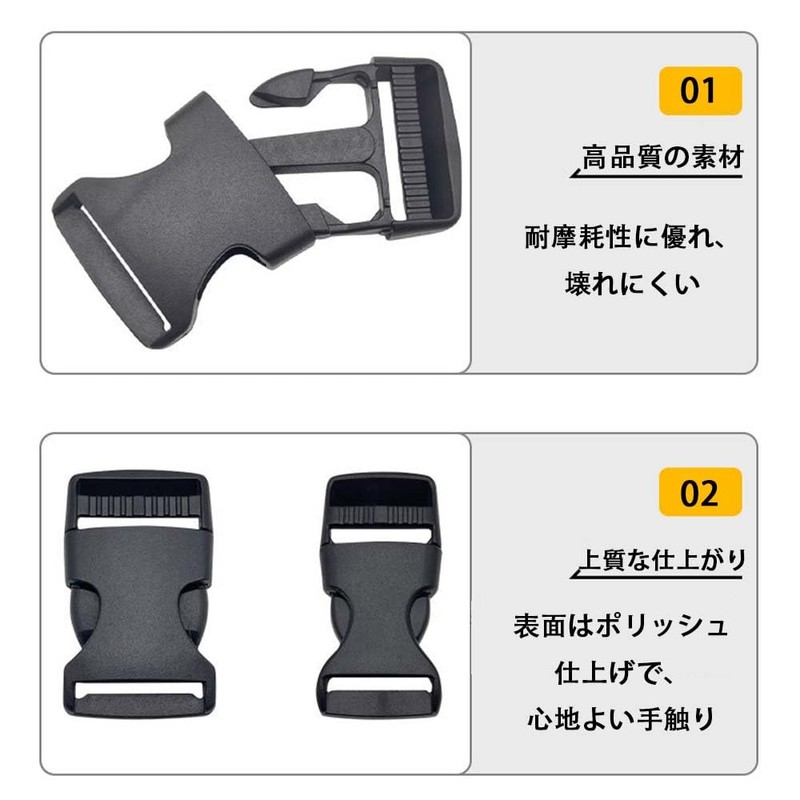 BIUTEFOR Buckles, 0.8 inch (20 mm), 1.0 inch (25 mm),