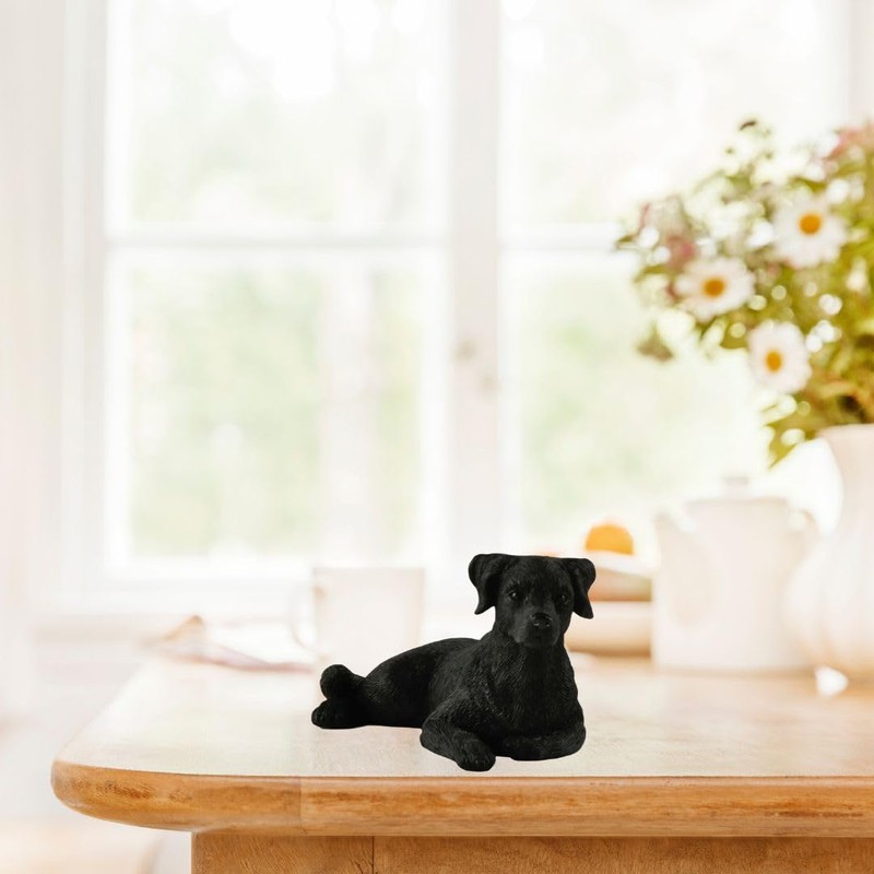 JFSM INC. 6" Black Labrador Dog Figurine