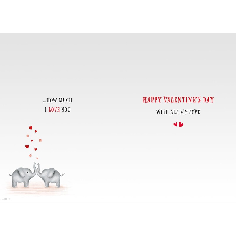 Piccadilly Greetings Valentines Day Card, Lovely Husband, Elephants - 9