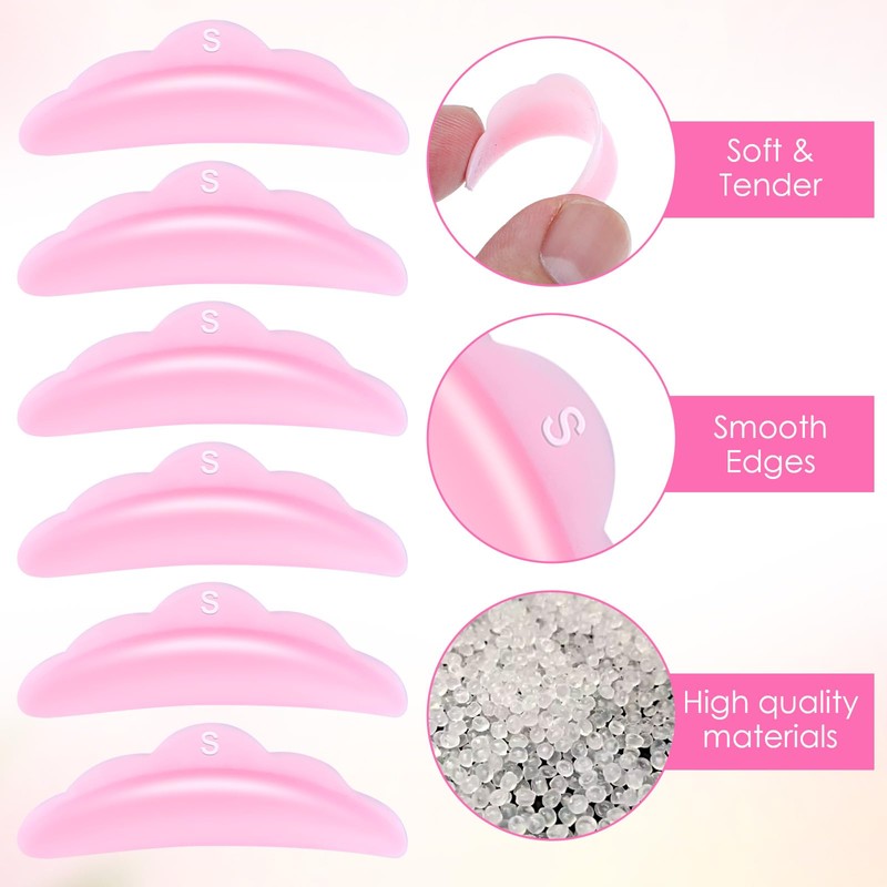 100Pcs Small Lash Lift Pads, Lash Lift Shields, Silicone Reusable