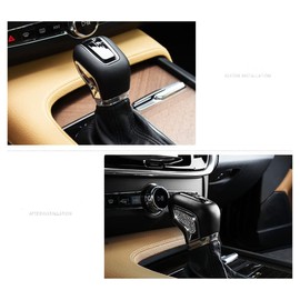 YUWATON Car Interior Shifter Gear Lever Bling Accessories Compatible with Volvo XC60 S60 V60 XC90 S90 Rhinestone Decals Sticker