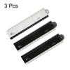HARFINGTON 3pcs Folding Ruler 30cm Metric Polystyrene Foldable Angle Protractor