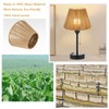LAMSU Small Rattan Lamp Shade, Boho Bell Lamp Shades for