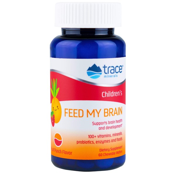 Trace Minerals Feed My Brain Wafers for Children, 60 Count