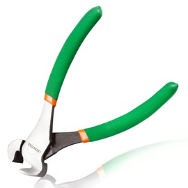 LEONTOOL End Cutting Pliers 6 Inches End Nipper Pliers Nail Remover Tool for Nail Pulling Wire Twisting and Cutting Staple Puller Carpenter Tools with PVC Handle