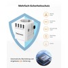 Schuko Travel Adaptor 3-Pin Universal Travel Plug 4 x USB