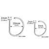 BDEPSTR Pack of 8 False Nose Ring D-shaped Nose Ring