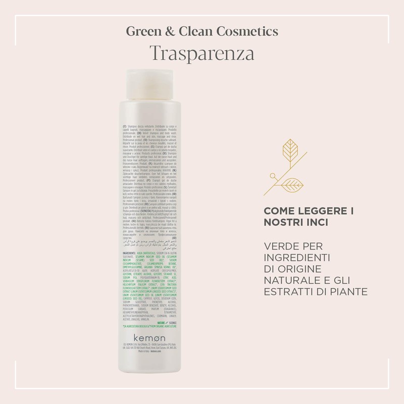 Actyva Bellessere Velvety Shampoo Body and Hair Shower with Argan